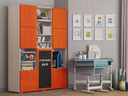 Шкаф Юнга-11 МДФ (Ш-1500  x В-2020  x Г-420 мм)/Разные Цвета