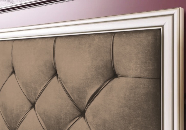 Кровать Габриэлла вудлайн кремовый / аруша венге патина / богемия кофе