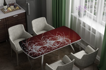 Стол Обеденный Раздвижной Бочонок Фотопечать (Ш-1100/1400 х Г-700 х В-760 мм)/Разные Цвета