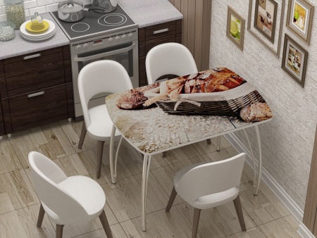 Стол Обеденный Бочонок Фотопечать (Ш-1100 х Г-700 х В-760 мм)/Разные Цвета