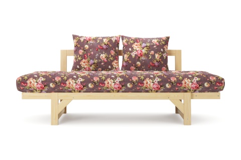 Диван кушетка Амбер бордовый 