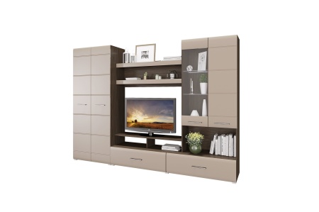 Гостиная Ницца-1 ( Ш-2800 мм x В-2000 мм x Г-466 мм)/Разные Цвета