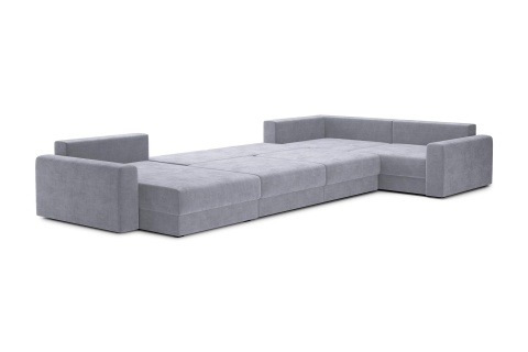 Диван п-образный тик-так Омега серый